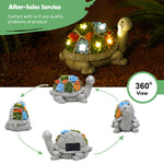 Load image into Gallery viewer, Nacome Garden Outdoor Statues Turtle with Succulent and 7 LED Lights - Lawn Decor Tortoise Statue for Patio, Balcony, Yard Ornament - Unique Housewarming Gifts