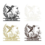 Load image into Gallery viewer, Personalized Metal Signs | Bird Metal Wall Art | Metal Name Sign Birds Welcome Plaque | Custom Garden Sign Yard Signs | Personalized Wedding Gifts | Housewarming Decor Indoor Outdoor