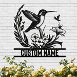 Load image into Gallery viewer, Personalized Metal Signs | Bird Metal Wall Art | Metal Name Sign Birds Welcome Plaque | Custom Garden Sign Yard Signs | Personalized Wedding Gifts | Housewarming Decor Indoor Outdoor