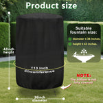 Load image into Gallery viewer, 36"x42" Outdoor Water Fountain Covers for Winter Protection,420D Oxford Cloth Waterproof Garden Chimnea Statue Cover Charcoal Grill Cover
