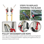 Load image into Gallery viewer, 27ft Extended Garden Pole Saw Set – Insulated Handle Outdoor Saw for High Branch Cutting (Durable Upgraded Design)