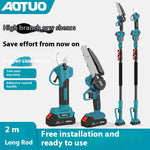 Load image into Gallery viewer, Electric Mini Chainsaw with Long Pole – Brushless Lithium Battery Pruning Saw for DIY Gardeners