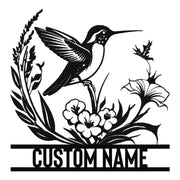 Personalized Metal Signs | Bird Metal Wall Art | Metal Name Sign Birds Welcome Plaque | Custom Garden Sign Yard Signs | Personalized Wedding Gifts | Housewarming Decor Indoor Outdoor