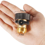 Load image into Gallery viewer, AuySier 2 Pack Garden Hose Shut Off Valve, Easy Grip Rubber Handle, 3/4&quot; Heavy Duty Solid Brass Fittings Water Hose Shutoff Valve with 4 Pcs Hose Washers
