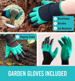 Load image into Gallery viewer, 9-Piece Complete Garden Tool Set – Ergonomic Hand Tools Kit with Weeder, Pruner, Transplanter, Trowel, Rake &amp; Storage Bag