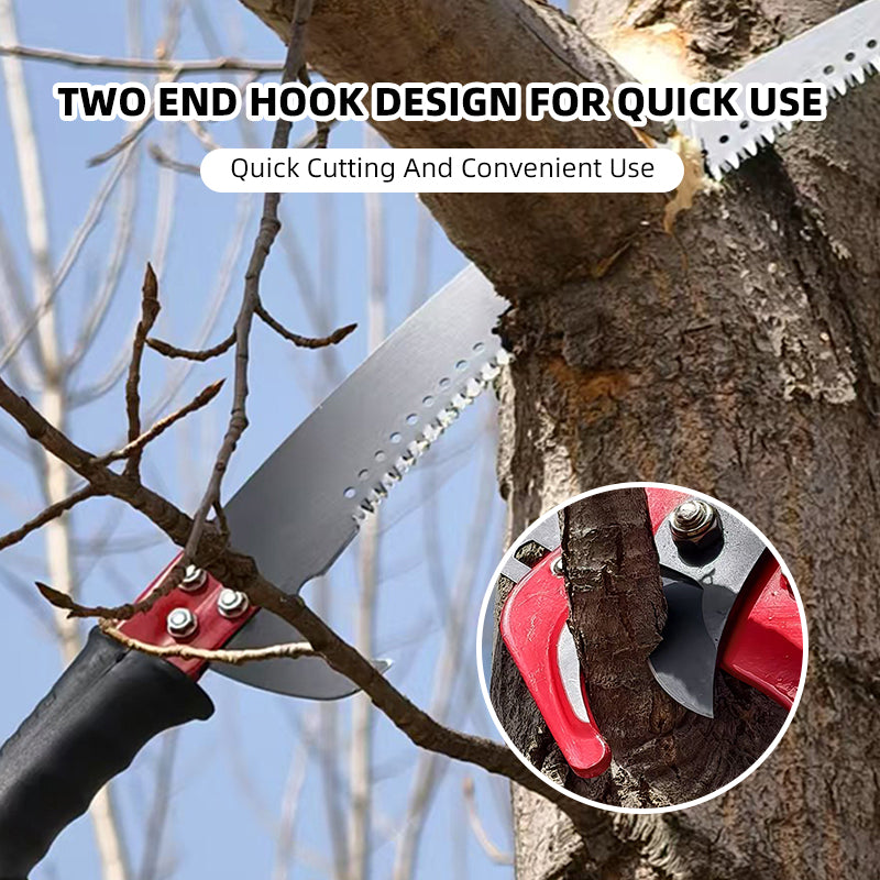 27ft Extended Garden Pole Saw Set – Insulated Handle Outdoor Saw for High Branch Cutting (Durable Upgraded Design)
