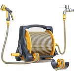 Load image into Gallery viewer, Portable High-Pressure Retractable Hose Reel – Wall-Mounted Water Hose Holder for Home &amp; Garden