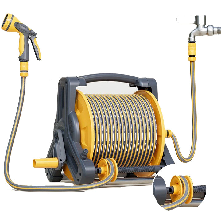 Portable High-Pressure Retractable Hose Reel – Wall-Mounted Water Hose Holder for Home & Garden